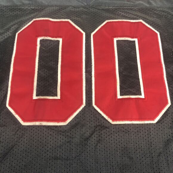 Atlanta Jersey Men's 2XL AOP Shirt Vintage 1990s Gray Red 00 Dio Moda USA Sports - Picture 10 of 16